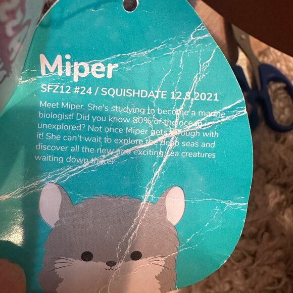 SQUISHMALLOW MIPER MOUSE STUFFED ANIMAL SQUISH DATE 12.3.2021 - Picture 9 of 11
